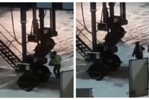 Пассажир заснял разгрузку багажа в аэропорту Внуково