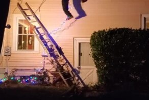 Оригинальная новогодняя декорация