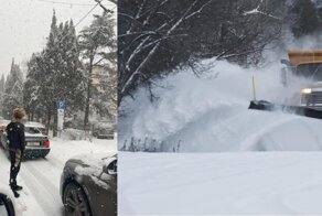Крым стоит в пробках: полуостров замело снегом