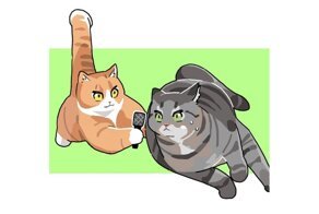 Художник из Кореи преображает все с помощью котиков