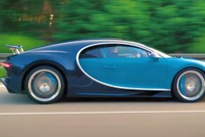 Посмотрите, как Bugatti Chiron летит по немецкому автобану на скорости 400+ км/ч