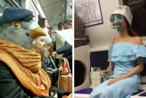Необычные попутчики в метро