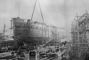 Старинные фотографии верфей, где в 19 веке строили революционные пароходы