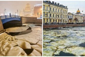10 фото «ледяного сала», которым заволакивает реки России
