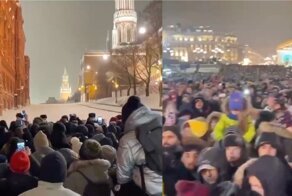 Очередь на закрытую Красную площадь растянулась на сотни метров