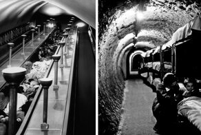 Как жители Лондона искали убежище в метро во время Второй мировой войны