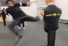 Боксерский манекен тоже способен дать сдачи