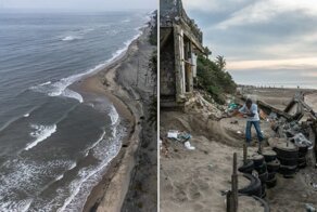 13 печальных фото жизни на берегах, поглощаемых морем из-за глобального потепления