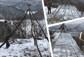 Идеальный шалаш за 30 минут из пищевой пленки