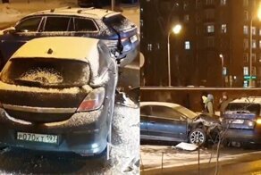 Семь автомобилей столкнулись в Москве