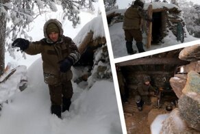 Два сибиряка нашли в Тайге секретную землянку и заночевали там в -17