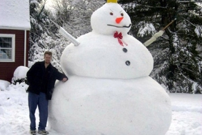 Лепнина из снега с фантазией (20 фото)