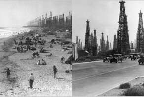 16 фото солнечной Калифорнии, пляжи которой когда-то украшали нефтяные вышки