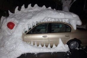 30 оригинальных снежных скульптур, которые могли бы стать экспонатами музея