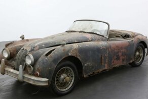 Новые владельцы дома нашли на участке редкий Jaguar 1950-х
