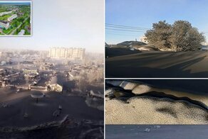 Поселок в Магаданской области накрыло черным снегом