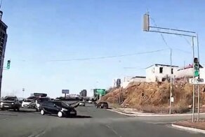 Авария дня. Столкновение двух «Тойот» во Владивостоке
