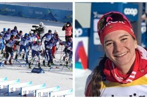 Наталья Непряева завоевала второе место в женском скиатлоне