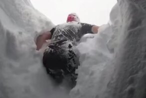 Снежное утро в Норвегии