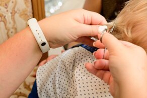 Новая прическа на первый день рождения