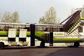 Экспериментальный «Икарус» для доставки пассажиров из отеля прямо к самолёту