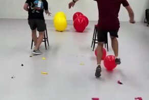 Кто быстрее: веселые соревнования с воздушными шариками