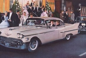 Рекламная компания Cadillac 50-х годов