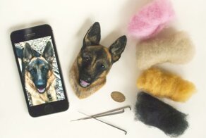 Девушка мастерит реалистичных животных из войлока