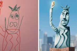 Знаменитые сооружения построенные по детским рисункам