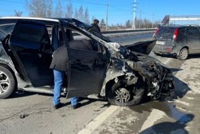 Авария дня. Жесткое ДТП с переворотом произошло во Владимире