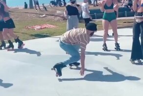 Пластичный роллер показывает класс