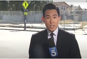 Журналист стал свидетелем аварии во время репортажа о другом ДТП