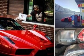 От покупки пончиков до перевозки шин — этот Ferrari Enzo за 4 миллиона долларов проехал 145 000 километров