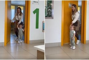 После первого дня в детском саду