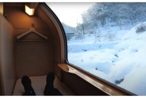 Самое дешевое одноместное купе в японском ночном поезде