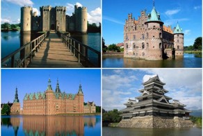 Замки на воде или 20 самых красивых замковых рвов в мире (20 фото)