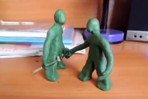 Любительская пластилиновая анимация