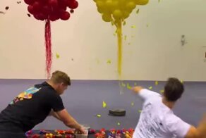 Кто быстрее лопнет все свои шарики