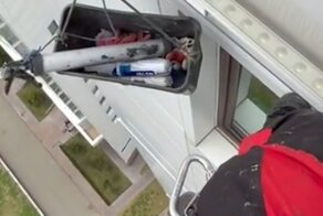 Типичный рабочий день промышленного альпиниста