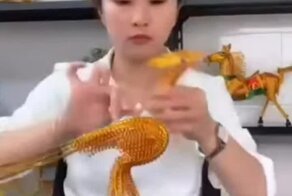 Талантливая мастерица за работой