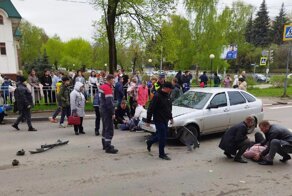 Авария дня. В Нижегородской области молодой водитель сбил сразу четверых детей