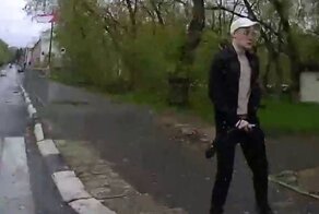 Авария дня. В подмосковном Фрязино водитель вылетел на тротуар и сбил пешехода