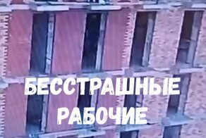 Бесстрашные рабочие в Подмосковье