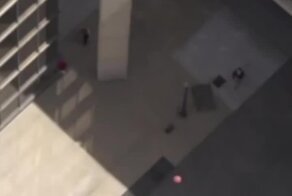 Эффектный бросок мяча точно в цель