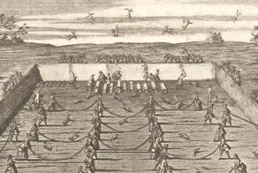 Жуткий вид спорта, в котором участвовали "летающие" лисы