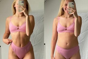 Девушка показала, как ее здоровое тело выглядит на самом деле