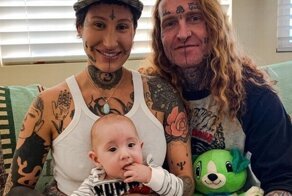 Супруги соревнуются в количестве тату