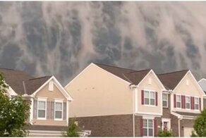 Облачное цунами в городе