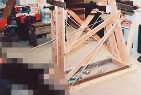 Мужчина сколотил специальный станок, чтобы покончить жизнь самоубийством