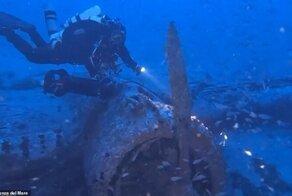 В Средиземном море изучают самолёт, затонувший в ходе Второй мировой войны